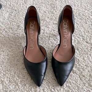 Calvin Klein Black pointed high heels size 10